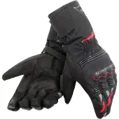 Dainese Tempest Unisex D-Dry Long Handschoenen Zwart Rood Maat XXXS