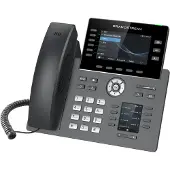 Grandstream Networks GRP2616, 6 lijntoetsen, Wi-Fi, Bluetooth, USB, TFT, QoS, RJ-9, RJ-45, PoE ., Telefoon, Zwart