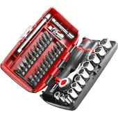 Facom R.360NANO dopsleutelset van 38 metrisch 1/4in station