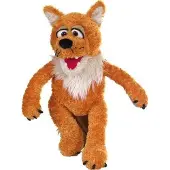 Living puppets Mr. Fox | handpop met klapmond in de kleur oranje | geschikt voor kinderen vanaf 3 jaar | hoogte 43 cm | handwas, niet bleken, niet in droger, niet strijken