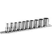 Facom 1/4" doppenset op rail - inch maten - RB.40AU