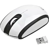 Enzo Gembird Draadloze optische mini muis wit/zwart 9510042