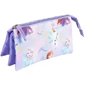 Cerda Group Frozen 2 3 Pockets Flat Pencil Case Paars Man