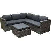 AVH-Collectie Sahara Gibson hoek loungeset 3-delig antraciet