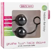 Shots Geisha Twin Balls Deluxe - Zwart