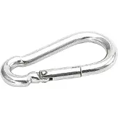 Talamex Rvs Classic Carabiner Hook 10 Units Zilver 60 mm