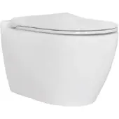 Badstuber Uno randloos hangend toilet met softclose zitting wit