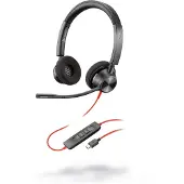 Poly Blackwire 3320 | Zwart/Rood