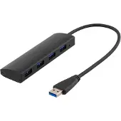 Deltaco UH-481 interface hub USB 3.2 Gen 2 (3.1 Gen 2) Type-A Black