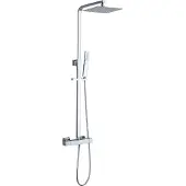 Xellanz Twenty eco thermostatische regendoucheset opbouw vierkant chroom