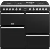 Stoves fornuis/100cm/7p/4ovens Zwart
