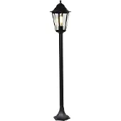 QAZQA Staande buitenlantaarn zwart 120 cm IP44 - New Orleans