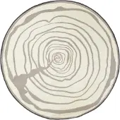 Esschert Design Rond tuintapijt jaarringen