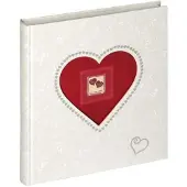 Walther design UH-117 Forever - Trouwalbum - Formaat 28x30,5 cm - Wit met Rood hart