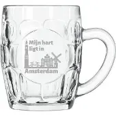 Libbey Gegraveerde bierpul 55 cl Amsterdam
