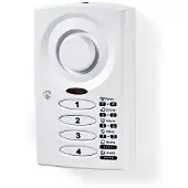 Nedis Deurstop-Raamalarm | 3x AAA/LR03 | Wit | 1 stuks - ALRMD30WT ALRMD30WT
