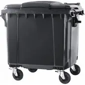 Kliko 4 wiel afvalcontainer 1100 liter grijs