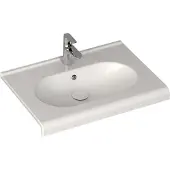Sanicare Q9 keramische wastafel 65x47cm wit