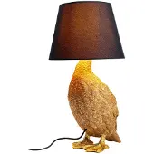 Kare Tafellamp Animal Duck, messing / goud, Woon-/ Eetkamer, Textiel / Stof / Zijde, Tafellamp