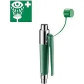 Delabie handdouche-oogspoeler. Wandmontage, 1 spuitkop + waarschuwingsbord