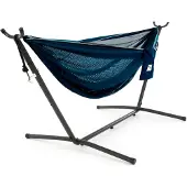 VIVERE Mesh Combo Hangmat met standaard Kleur: blauw