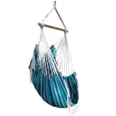 VIVERE Brazilian hangstoel (Kleur: navy blue/donkerblauw/lichtblauw)