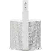 Nichba-Design Extra Toiletrolhouder Wit - Toiletrolhouders Staal White - L100113W