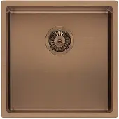 Reginox Miami spoelbak 40x40 (L) vlakbouw, onderbouw, vlakopbouw copper R30707