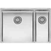 Reginox New York spoelbak 40x40+18x40 vlakbouw, onderbouw, vlakopbouw RVS R27813