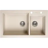 Reginox Amsterdam 25 spoelbak 86x50cm Caffe Silvery R31100