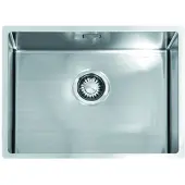 Alpha R55 spoelbak 55x40cm inleg RVS