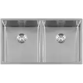 Togo Superplug series spoelbak 34+34x40cm RVS