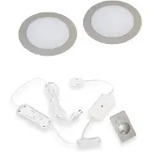 Hera FR-68 Dynamic LED set van 2 inbouw spots RVS-look