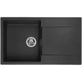 Reginox Amsterdam 10 spoelbak 86x50cm Black Silvery R30929