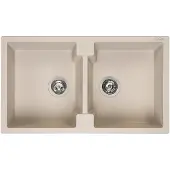 Reginox Amsterdam 20 spoelbak 86x50cm Caffe Silvery R31025