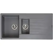 Reginox Harlem 15 spoelbak 100x50cm Grey Silvery R31308