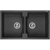 Reginox Amsterdam 20 spoelbak 86x50cm Black Silvery R31001