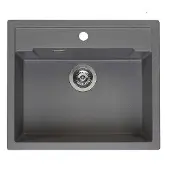 Reginox Amsterdam 54 tapwing spoelbak 60x51cm Caffe Silvery R31063
