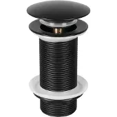 Differnz Wastafel Afvoerplug Pop Up Design 9.8 cm Mat Mat Zwart