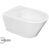 Wiesbaden Stereo wandcloset rimless met bidet functie mat wit