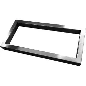 Wiesbaden Ophangbeugel vierkant 460 x 220 mm geborsteld staal
