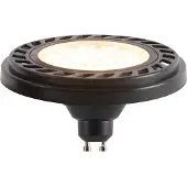 LUEDD GU10 dimbare LED AR111 zwart 8W 600 lm 2700K