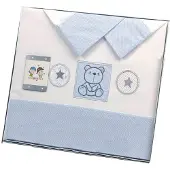 Gamberritos laken set blauw beertje 3 delig middel