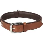 Flamingo Halsband sedona leder fitting bruin 51-60 cm 37 mm Flamingo