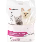 Flamingo Kattenbakvulling Silica Fijne korrels Klonterend - 17 L