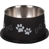 Flamingo Kena - Eet- En Drinkpot Honden - Eetpot Langorigen Kena Zwart 13cm 640ml - 1st - 129710 - 1st