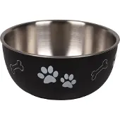 Flamingo Kena Met Deksel - Eet- En Drinkpot Honden - Eetpot Met Deksel Kena Zwart S 12,7cm 600ml - 1st - 129699 - 1st