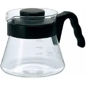 Hario V60 glazen koffiekan, 450 ml – Zwart