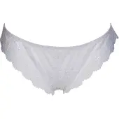 After Eden Recycle Dames Kanten Brazilian - Wit - Maat XL
