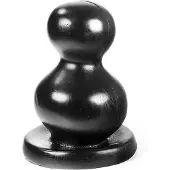 Dark Crystal Bollen Buttplug 11 x 20 cm - zwart